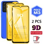 Pack of 2 - Xiaomi POCO M3 - 100% Original Full coverage - Edge to Edge - Tempered Glass screen Protector