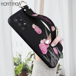 Samsung Galaxy A32 5G Back Cover Wrist Strap Soft Candy Color