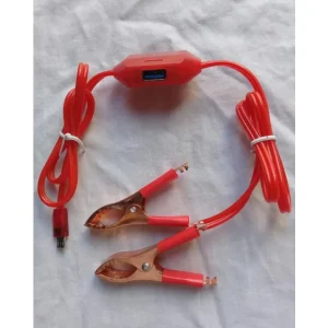 High Quality 12V 3.1 A Battery DC Solar Mobile Phone Charger Adapter + USB Battery Clamp