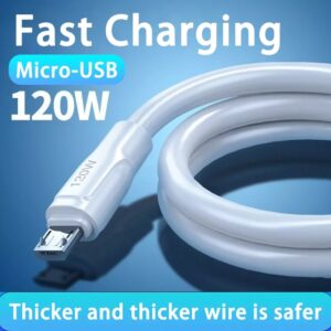 120W Super Fast Charging Micro USB Cable for All Smartphones