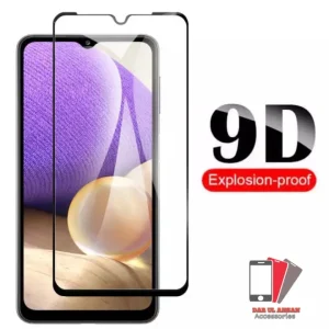 Samsung galaxy A02  A02s 9D Glass Screen Protector With cleaning wipes - Curved Edges