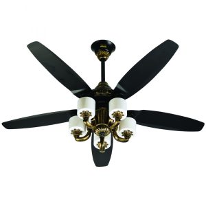 GFC Fan Ceiling 56'' Fanoos Model Black Color Pure Copper Wire