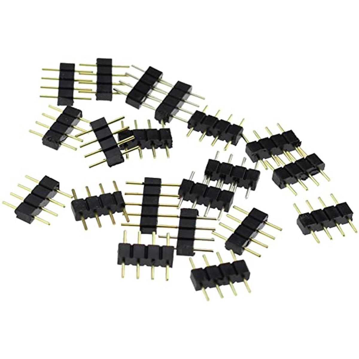 5 PCS 4 Pin Male Connector Connecter for 3528 5050 SMD RGB Led Strip Lighting