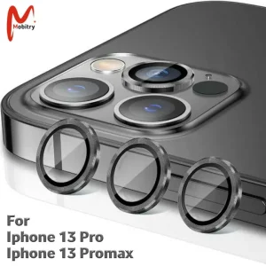 Compatible for IPhone 13 Pro Promax Protector - Metal Ring Camera Glass Protector