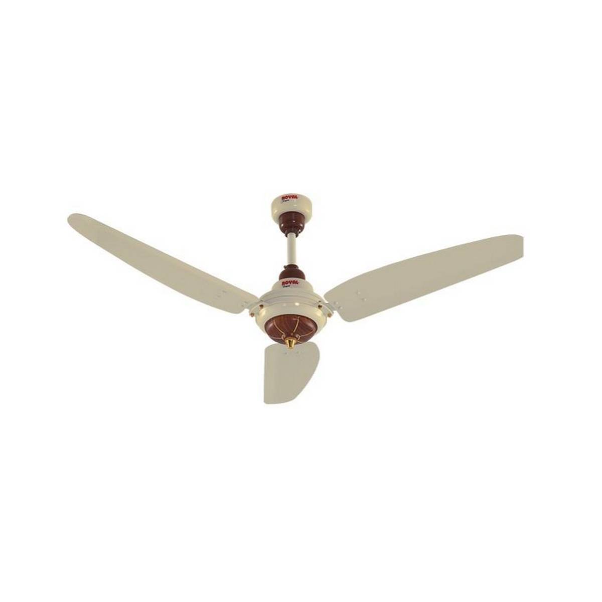 Royal Fans Ceiling Fan - Regent Model 56'' - Off White Sheesham Wood