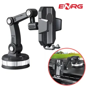 Energy - ENRG Strong Suction Mobile Holder Stand Car Cell Cup Mount Stick On Wind Dashboard Smooth Surface
