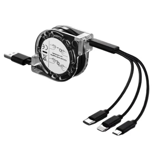 Hontinga 3 in 1 USB Charging Cable Fast Charger for Apple Ipad iphone Lightning Cable Original Android Charger Kit for Micro USB