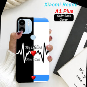 Xiaomi Redmi A1 Plus Back Cover - Mom Dad Soft Case Cover
