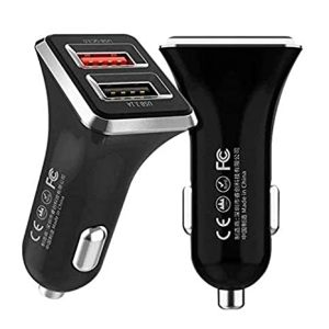 Car Fast Charger QC 3.0 WP-C19 (Qualcomm Certified) Smart Charger (WP-C19, Black)