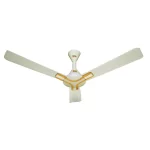 GFC Fan Ceiling 56'' Delta Model Off White Light Wood Color 4 Blades Pure Copper Wire