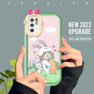 Xiaomi Poco M3 Pro Case Cartoon Cute Litte Girls Soft Silicone Full Cover Shockproof Rubber Cases