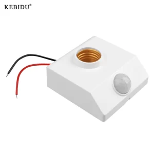 Kebidu Automatic Human Body Infrared IR Sensor Lamp Holder LED