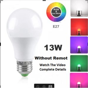 Multi Colour Changing RGB Bulb Without Remot