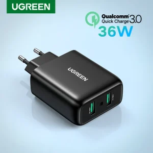UGREEN Quick Charge 36W Dual Wall Charger QC 3.0 USB Wall Charger