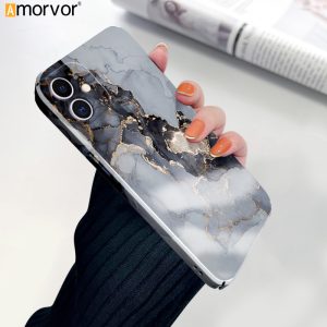 iPhone 11 Back Cover Luxury Marble Hard Phone Case Camera Protection Mobile Cover