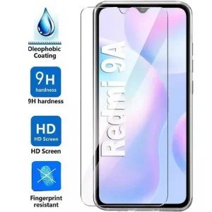 Redmi 9a - Polish 2.5D Tempered Glass Screen Protector- Premium Quality- With cleaning wipes