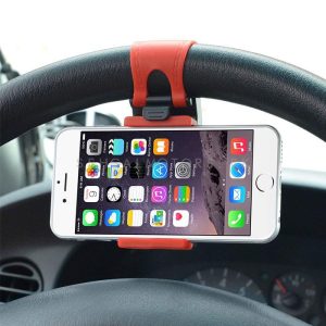 Rubian Car Steering Mobile Holder - Multi-Color