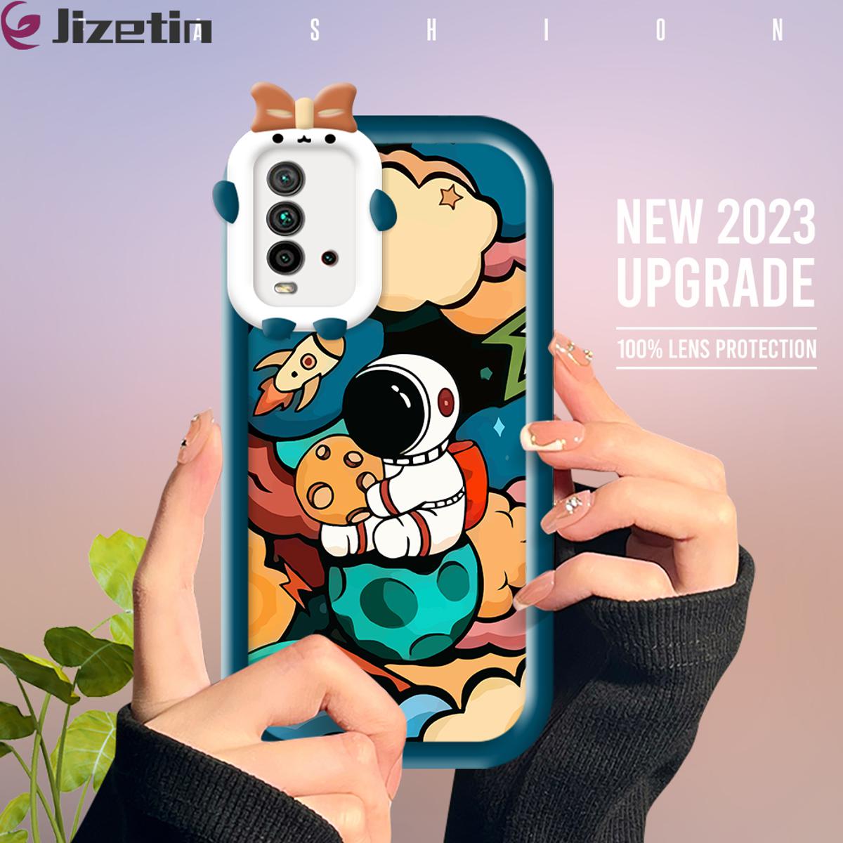 Jizetin for Redmi 9T Redmi Power Back Cover Artist Astronaut