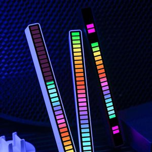 RGB Voice Control Audio Voice Control Music Rhythm Lamp Led Atmosphere Light@#Creek