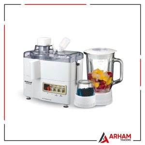 National Juicer Machine 3in1, Juicer-Blender-Grinder- Juicer Machine Vegetable and Fruit Juice Extractor - Power Juicer