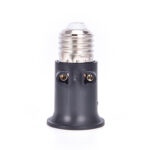 PBT Fireproof E27 Bulb Adapter Lamp Holder Base Socket Conversion with EU Plug Encounter