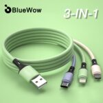 BlueWow SJX-001 3 in 1 Multi Charger Cable 3A Charging Cable Cord Charger USB Charger