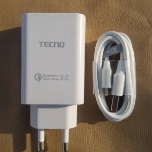 Tecno Fast Charger + Data Cable 3.0 Fast Charging For Tecno and Android Mobile Phone