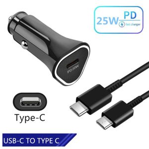 SAMSUNG_CAR CHARGER FAST CHARGING 3.0 TYPE C 25W WITH TYPE C CABLE