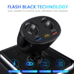 QC3.0 3.1A Dual USB Car Charger Quick Charge Adapter With Double Socket Splitter Stable Charging
