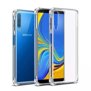 Samsung A7 2018 Back Cover Transparent Extra Bumper Anti Shock Soft Crystal Clear Cover