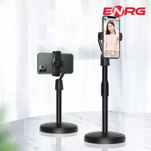 Energy - ENRG Multifunctional Mobile Phone Desk Stand 360 Degree Movable Holder Clip For And Tablet Live Stream