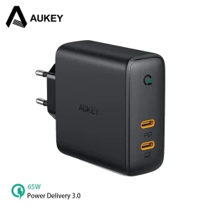 AUKEY PA-D5 65W Fast Charger Adapter For MacBook Pro Laptop Type C PD EU Quick Charger