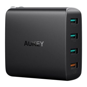 AUKEY PA-T18 4 PORT USB Quick Charge 3.0 Wall Charger Free Adapter