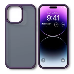 Apple iPhone 14 Pro Max Silicone Elegant soft Case Deep Purple