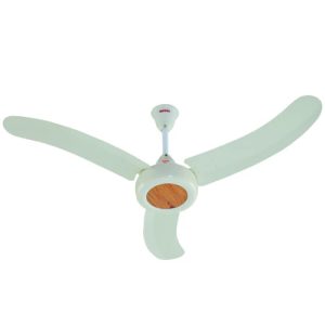 Royal Fan Ceiling 56'' Nobel Model Off White Pine Wood Color Pure Copper Wire