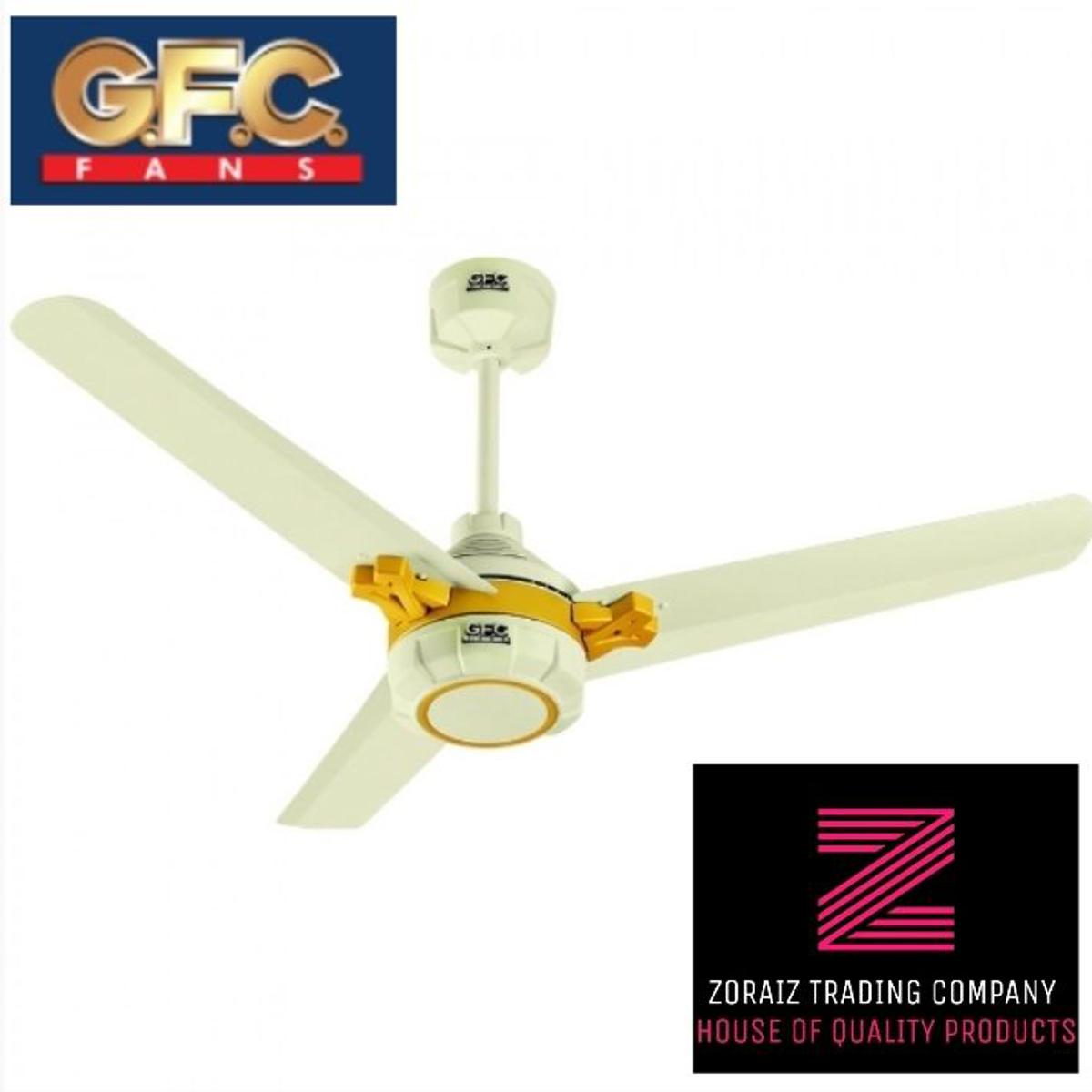 GFC Fan Ceiling 56'' Proud Model Off white Golden Color Pure Copper Wire