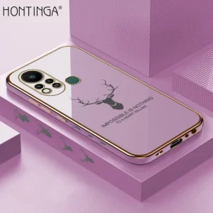 Hot 11s back cover infinix New Fashion fabric coated Back Cover Case - Good Quality