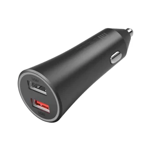 Xiaomi Mi 37W Dual-Port USB Car Charger - Model  CC06ZM - Andriod - Super Fast Adapter - Socket - Black - Qualcom 3.0 Certified