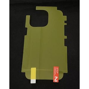 Iphone 14 Pro Max Back Transparent HD+ Matte with Apple Cut  Logo 360 Smooth Sheet Edges Jelly Protector