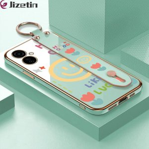 Tecno Camon 19 Neo Back Cover Flower Smile Face Luxury 6D