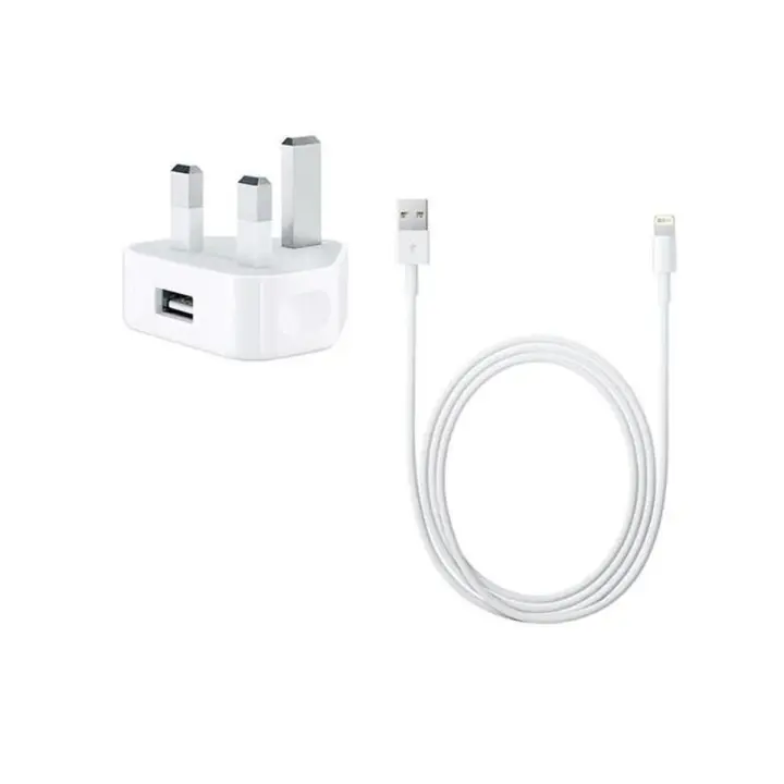 Iphone Charger With Data Cable - White