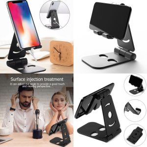 Universal Adjustable Mobile Phone  Tablet Folding Holder Stand Anti Skid Multi Angle Desk