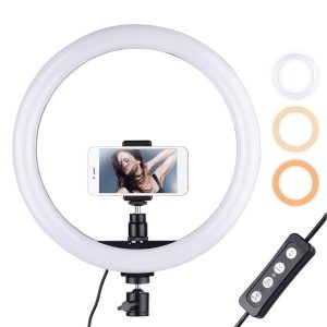 Selfie Ring light 3 Modes of Light Only Ring light For Video Making Selfie Ring Light Photography Dimmable Selfie Makeup 26cm