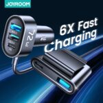 100% Original Joyroom USB C Car Charger, 72W Super Fast Car Charger