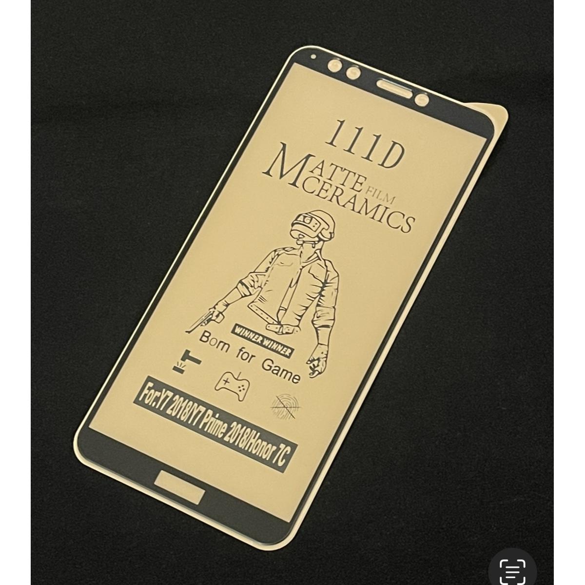 Huawei Y7 Prime 2018 Ceramic 21 D Matte Protector Anti Finger Print Sheet Especially Design For Pub G