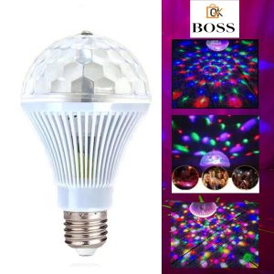 Best Quality Colorful Auto Rotating RGB LED Bulb Stage Light Bulb Lighting