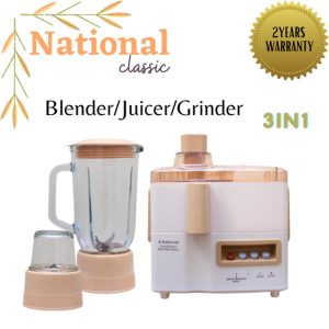 National 3 in 1 Juicer Blender Grinder  Food Processor  Juice Extractor  Juicer Machine  Grinder Machine  Blender Machine