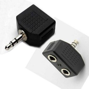 Couple Earphone Adapter Aux 3.5mm Stereo Audio Jack 2 Way Y Splitter Plug Two Headphones Cable Headphone Adaptor Audio Extension