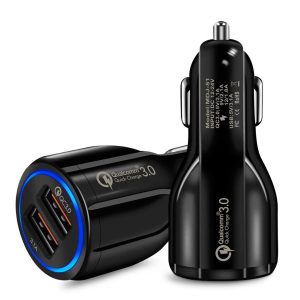 Car Mobile Fast Charger Adapter QC 3.0 Multi USB Charging 3.1A