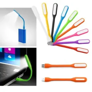 Pack of 5 USB LED Light Flexible, Foldable, For Your Laptop, Computer Or Any USB Port + FREE OTG